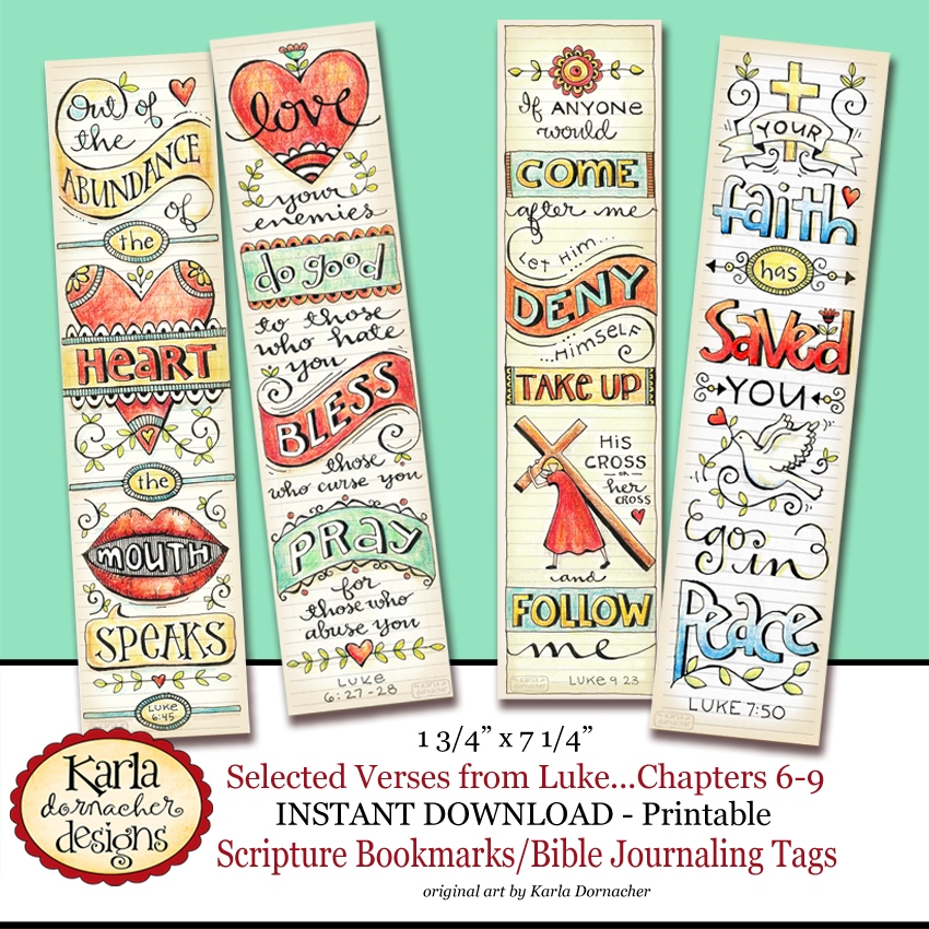 luke 6 9 full color printable bookmarks